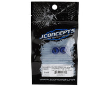 JConcepts Team Associated Fin Aluminum 13mm Shock Spring Cups (Blue) (5mm Offset) #2703-1