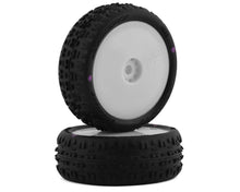 JConcepts Mini-B Swagger Pre-Mounted Front Tires (White) (2) (Pink) #JCO4003-101011