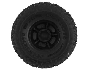 JConcepts Landmines 1.0" Pre-Mounted Tires w/Glide 5 Wheels (Black) (4) (Green) w/7mm Hex #JCO4022-32911