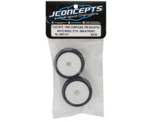 JConcepts Mini-B Fuzz Bite Pre-Mounted Front Tires (White) (2) (Pink) #JCO4085-2211