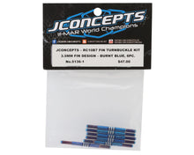 JConcepts RC10 B7/B7D Fin Titanium Turnbuckle (Burnt Blue) (6) #JCO51361