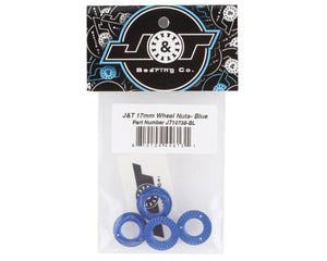 J&T Bearing Co. 17mm Wheel Nuts (Blue) (4) #JT10738-BL