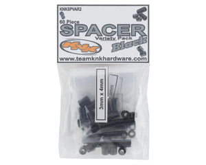 Team KNK Aluminum Spacer Variety Pack (Black) (60) #KNKSPVAR2