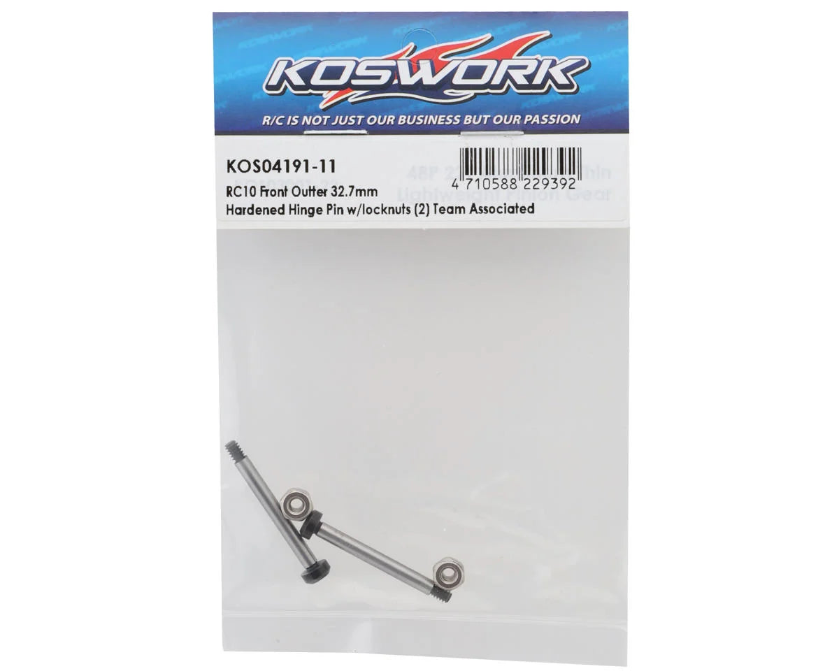 Koswork Team Associated RC10 Hardened Front Outer Hinge Pin (2) (32.7m ...