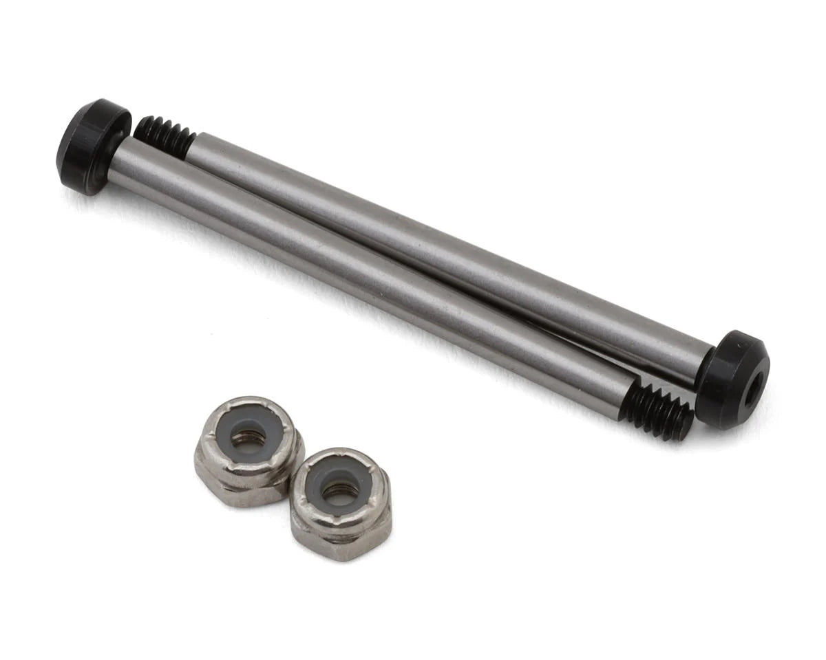 Koswork RC10 43mm Hardened Steel Front Inner Hinge Pin (2) w/locknuts ...