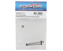 Koswork RC10 43mm Hardened Steel Front Inner Hinge Pin (2) w/locknuts #KOS04191-12