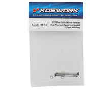 Koswork RC10 34.8mm Hardened Steel Rear Outer Hinge Pin (2) w/Low Profile Nuts #KOS04191-13