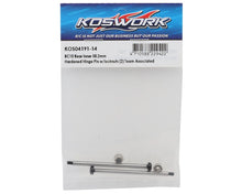Koswork RC10 58.2mm Hardened Steel Rear Inner Hinge Pin (2) w/Lock Nuts #KOS04191-14