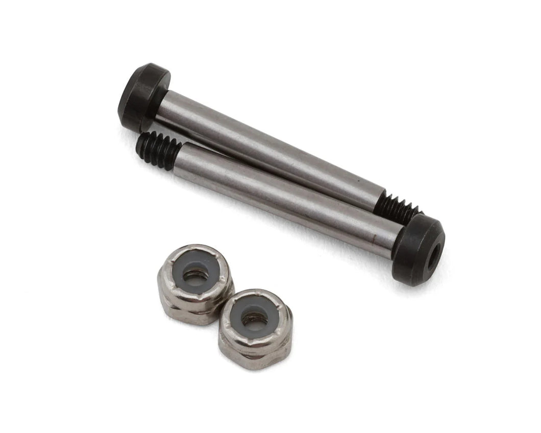 Koswork RC10 27.7mm Hardened Steel King Pin (2) w/Locknuts #KOS0419-15