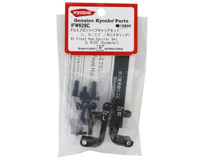 Kyosho MP10 Aluminum Front Hub Carrier (Gunmetal) (2) (22°) #KYOIFW629C