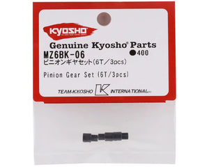 Kyosho Mini-Z Pinion Gear Set (3) (6T) #KYOMZ6BK-06