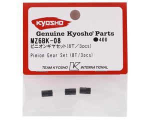 Kyosho Mini-Z Pinion Gear Set (3) (8T) #KYOMZ6BK-08