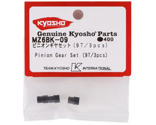 Kyosho Mini-Z Pinion Gear Set (3) (9T) #MZ6BK-09