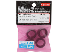 Kyosho Mini-Z LM Wide High Grip Rear Tire (4) (20 Shore) #MZT302-20B
