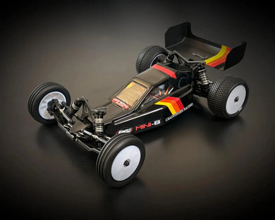 Leadfinger Racing Losi® Mini-B Retro-Mod Body (Clear) w/Wing #LFRE3069