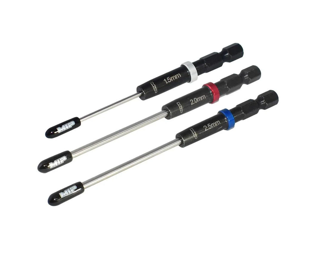 MIP Gen 2 Speed Tip Hex Driver Power Tool Tip Set (Metric) (1.5, 2.0 & 2.5mm) #MIP9612