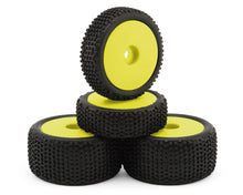Maverick Microbe Sideline Front & Rear Pre-Mounted Buggy Tires Set (Yellow) #150867