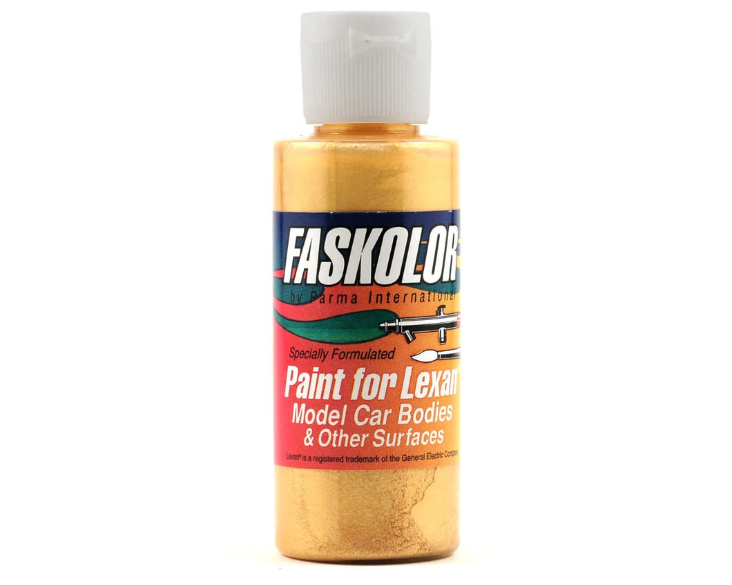Parma PSE Faskolor Water Based Airbrush Paint (Faspearl Gold) (2oz) #PAR40053