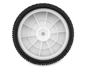Pro-Motion Viper 2.2" 2WD Front LP Carpet 1/10 Pre-Mounted Buggy Tires (White) (C2 Blue Medium/Hard) (2) w/12mm Hex#PMT3070-C2-W