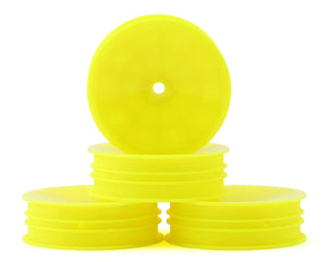 Pro-Motion 2.2" 2WD Front Slim Carpet Buggy Wheels (Yellow) (4) w/12mm Hex #PMT3080-Y