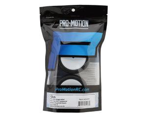 Pro-Motion Slicks 2.2'' Rear 1/10 Buggy Pre-Mount Tires (White) (2) (Clay) #PMT4010-R-W