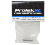 ProTek RC 1/4x3/8x1/8" Rubber Shielded Flanged "Speed" Bearing (10) #PTK-10070