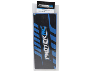 ProTek RC 2024 Universal Chassis Protective Sheet (Blue/Black) (2) (12.5x33.5cm) #PTK-1102-24