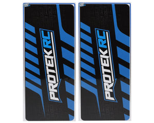 ProTek RC 2024 Universal Chassis Protective Sheet (Blue/Black) (2) (12.5x33.5cm) #PTK-1102-24