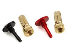 ProTek RC Twist Lock Adjustable Bullet Plug Grips w/5mm Bullets (Red/Black) #PTK-5079