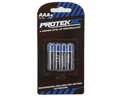 ProTek RC High Voltage Rechargeable AAA NiZn Batteries (4) (1.6V/900mWh) (Mini-Z) #PTK-5580