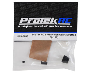 ProTek RC Steel 32P Pinion Gear w/3.17mm Reducer Sleeve (Mod .8) (5mm Bore) (13T) #PTK-8056