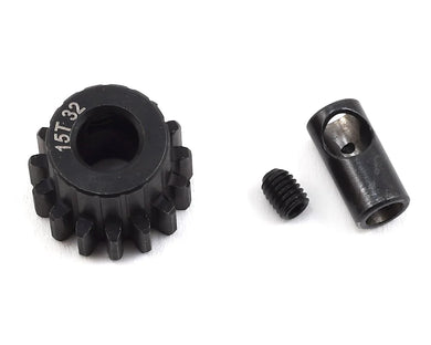 ProTek RC Steel 32P Pinion Gear w/3.17mm Reducer Sleeve (Mod .8) (5mm Bore) (15T) #PTK-8058