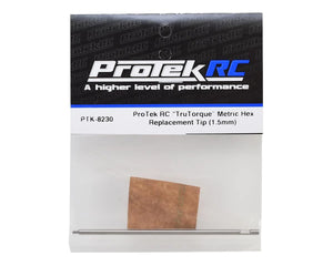 ProTek RC "TruTorque" HSS Steel Metric Hex Replacement Tip (1.5mm) #PTK-8230