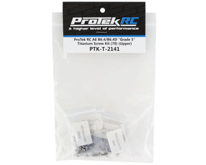 ProTek RC AE B74.2 / B74.2D "Grade 5" Titanium Screw Kit (68) (Upper) #PTK-T-2141