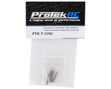 ProTek RC 3x20mm "Grade 5" Titanium Button Head Hex Screw (4)  #PTK-T-5092