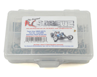 RC Screwz XRAY XB2D 2017 Buggy Stainless Steel Screw Kit #RCZXRA068