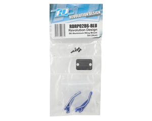 Revolution Design B6 Aluminum Wing Mount Set (Blue) #RDRP0286-BLU