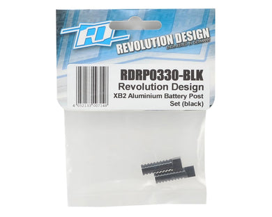 Revolution Design XB2 Aluminum Battery Post Set (Black) #RDRP0330-BLK