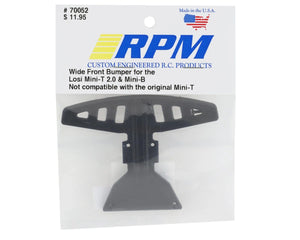 RPM Losi Mini-T 2.0/Mini-B Wide Front Bumper #RPM70052