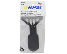 RPM Losi Mini-T 2.0/Mini-B Rear Bumper/Skid Plate (Black) #RPM70342