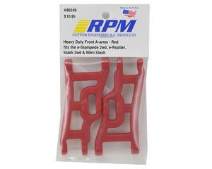 RPM Front A-Arm Set (Red) (Rustler, Stampede & Slash) (2) #RPM80249
