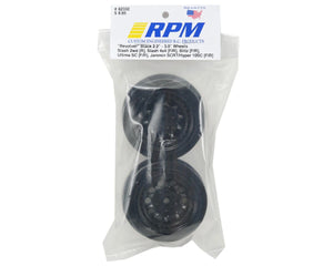 RPM Spline Drive Rear "Revolver" Short Course Wheels for Traxxas Slash (Black) (2) #RPM82332