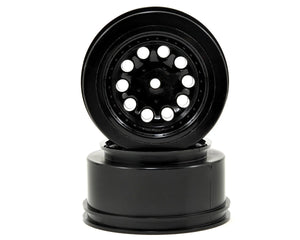 RPM Spline Drive Rear "Revolver" Short Course Wheels for Traxxas Slash (Black) (2) #RPM82332