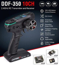DUMBORC DDF-350 10CH 10 Channel Transmitter with Receiver P6DC 2.4G Digital Radio Remote Controller Metal Handle #M2 RC P6DC