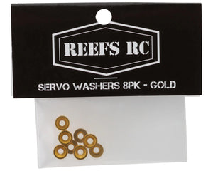 Reefs RC Aluminum Countersunk Servo Washers (Gold) (8) #SEHREEFS172