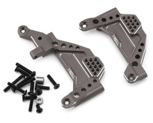 Treal Hobby Axial SCX10 III CNC Aluminum Front Shock Mounts (Grey) (2) w/Pan Hard Mount #TLHTSCX10_III-11