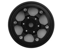 Treal Hobby Type D 1.0" Concave 6-Spoke Beadlock Wheels (Black) (4) #TLHTSCX24-148