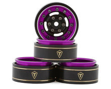 Treal Hobby Type F 1.0" Deep Dish Beadlock Wheels (Purple) (4) (27g) #TLHTSCX24-238