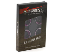 Treal Hobby Type F 1.0" Deep Dish Beadlock Wheels (Purple) (4) (27g) #TLHTSCX24-238
