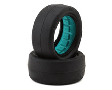 TZO Tires One 2.2" 2WD Front 1/10 Slick Buggy Tires (2) (Stiff Sidewall) (Gray) w/Foam Inserts #TZO-ONE-2FS-TI